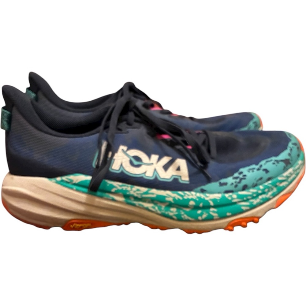Hoka One One Speedgoat 6 Varsity Navy/Meteor Trail Running Shoes 11 D - Picture 6 of 14